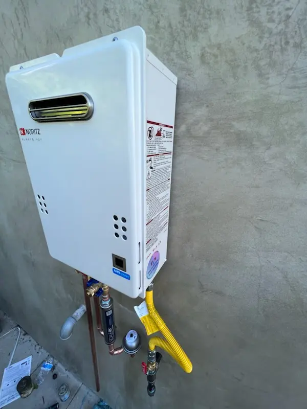 Tankless water heater installation for Hunt Valley Estates homes